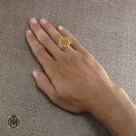 5 انگشتر عقیق یمن با حکاکی رفع الله رایة العباس - کد 8294 - تصویر 5