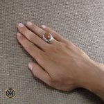 5 انگشتر عقیق یمن مردانه - کد 8296 - تصویر 5