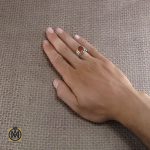 انگشتر عقیق یمن دور چنک شبکه ای مردانه - کد 8305 - تصویر 5