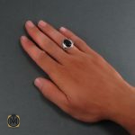 5 انگشتر عقیق سیاه مردانه - کد 8331 - تصویر 5