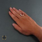 5 انگشتر عقیق قرمز مردانه - کد 8338 - تصویر 5