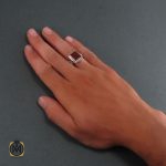 5 انگشتر عقیق قرمز مردانه - کد 8342 - تصویر 5