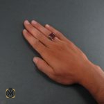 5 انگشتر عقیق قرمز مردانه - کد 8346 - تصویر 5