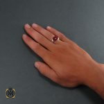 5 انگشتر عقیق قرمز مردانه - کد 8348 - تصویر 5