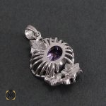 5 سرویس نقره و میناکاری زنانه طرح سنبل - کد 7043 - تصویر 5