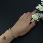 5 دستبند زبرجد زنانه طرح هنگامه - کد 1046 - تصویر 5