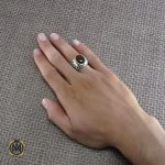 5 انگشتر عقیق یمن مردانه - کد 8197 - تصویر 5