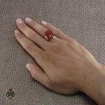 5 انگشتر عقیق یمن مردانه - کد 9204 - تصویر 5