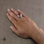 5 انگشتر عقیق یمن مردانه - کد 8206 - تصویر 5