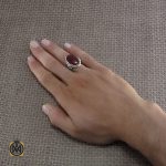 5 انگشتر عقیق یمن مردانه - کد 8212 - تصویر 5