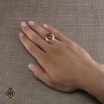 5 انگشتر عقیق یمن مردانه - کد 8221 - تصویر 5