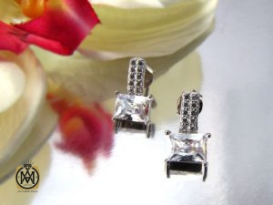 گوشواره نقره زنانه طرح پریا- کد 5031 - تصویر 5