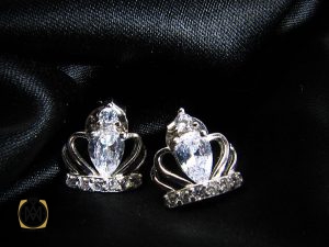 5032 گوشواره نقره زنانه طرح تاج- کد 5032 - تصویر 5