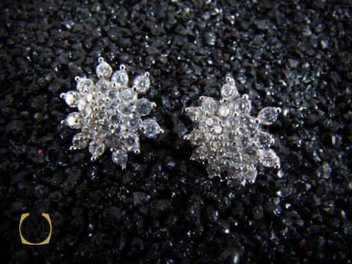 گوشواره نقره زنانه طرح مایسا - کد 5033 - تصویر 5