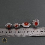 7 سرویس عقیق زنانه طرح کیانا - کد 7046 - تصویر 7