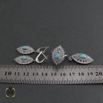 7 سرویس فیروزه نیشابور زنانه طرح مهسان - کد 7047 - تصویر 7