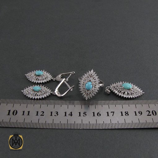 سرویس فیروزه نیشابور زنانه طرح مهسان - کد 7047 - تصویر 7