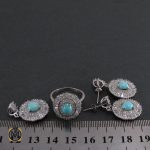 7 سرویس فیروزه نیشابور زنانه طرح آرامش - کد 7039 - تصویر 7