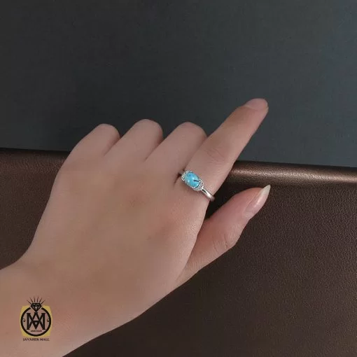 سرویس فیروزه نیشابور زنانه طرح نيايش - کد 7050 - تصویر 8