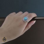 8 سرویس فیروزه نیشابور زنانه طرح آرامش - کد 7039 - تصویر 8