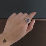 8 سرویس نقره و میناکاری زنانه طرح سنبل - کد 7043 - تصویر 8
