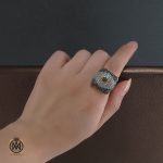 سرویس نقره زنانه پر نگین طرح فريناز - کد 7045 - تصویر 8