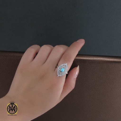 سرویس فیروزه نیشابور زنانه طرح مهسان - کد 7047 - تصویر 8