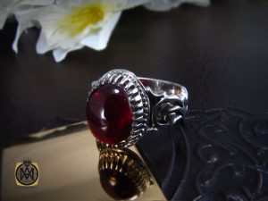 8195 انگشتر یاقوت سرخ دامله مردانه - کد 8195 - تصویر 7