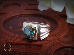8202 انگشتر موزانایت مردانه - کد 8202 - تصویر 6