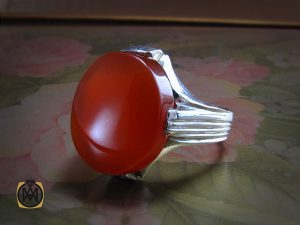 8204 انگشتر عقیق یمن مردانه - کد 9204 - تصویر 6