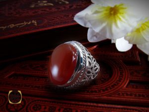 8208 انگشتر عقیق یمن مردانه مرغوب - کد 8208 - تصویر 6