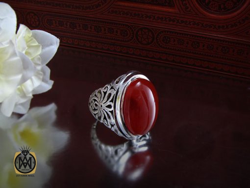 انگشتر عقیق یمن مردانه مرغوب - کد 8211 - تصویر 6