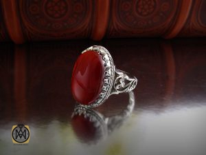 8212 انگشتر عقیق یمن مردانه - کد 8212 - تصویر 6
