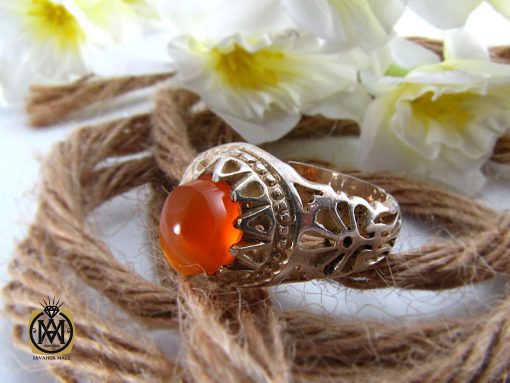 انگشتر عقیق یمن مردانه - کد 8219 - تصویر 6