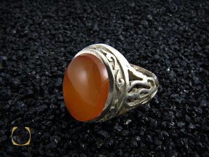 8227 انگشتر عقیق یمن مردانه - کد 8227 - تصویر 6