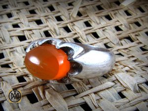 8231 انگشتر عقیق یمن مردانه حکاکی شرف الشمس - کد 8231 - تصویر 6