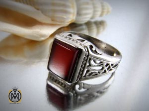 8321 انگشتر عقیق قرمز مردانه - کد 8321 - تصویر 6