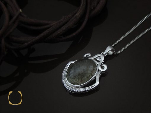 مدال کوارتز روتایل زنانه طرح نوشین - کد 3113 - تصویر 5