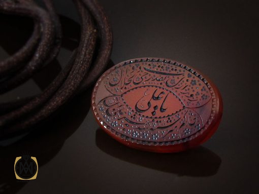 00 نگین عقیق یمن یا علی هنر دست استاد طاها - کد 9015 - تصویر 6