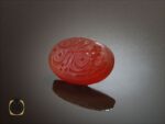 نگین عقیق یمن با حکاکی احب الله من احب حسین - کد 9018 - تصویر 2