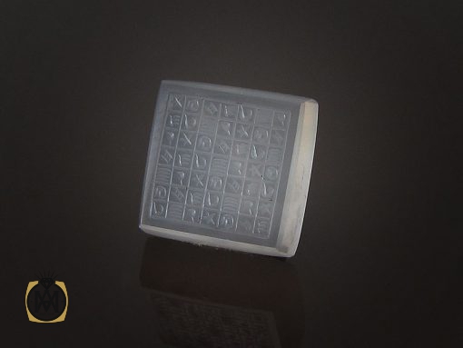 00 نگین تک عقیق یمن با حکاکی هفت شرف اثر استاد ضابطی - کد 9021 - تصویر 6