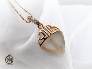 مدال چشم گربه زنانه طرح دنیا- کد 3025 - تصویر 5