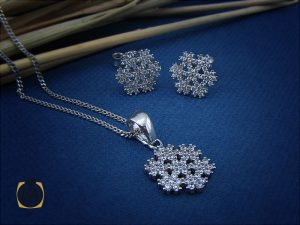 00 سرویس نقره زنانه طرح سايه - کد 7074 - تصویر 7