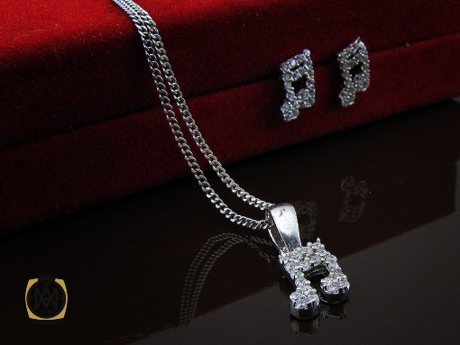 00 سرویس نقره زنانه طرح ملودی - کد 7077 - تصویر 7