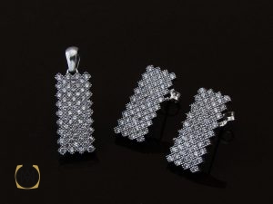 00 سرویس نقره زنانه طرح مهتاب - کد 7081 - تصویر 7