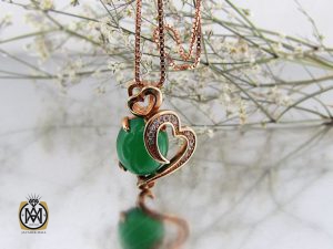 00 مدال چشم گربه زنانه طرح قلب - کد 3026 - تصویر 5
