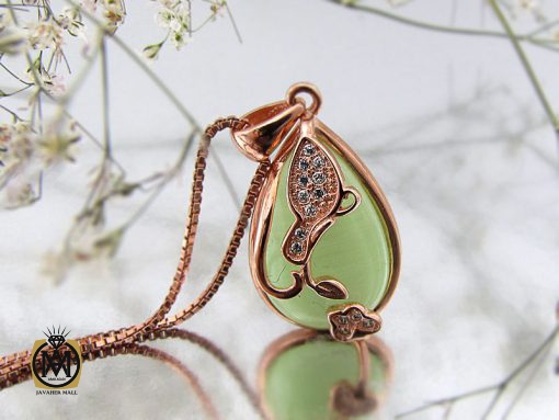 مدال چشم گربه زنانه طرح فرانک - کد 3029 - تصویر 5