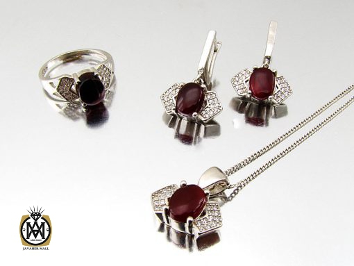 سرویس عقیق یمن زنانه طرح هما - کد 7096 - تصویر 9