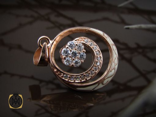 مدال نقره زنانه طرح مهرسا - کد 3036 - تصویر 5