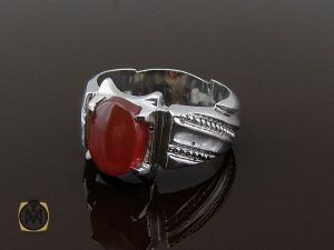 انگشتر عقیق یمن مردانه دست ساز - کد 8532 - تصویر 6